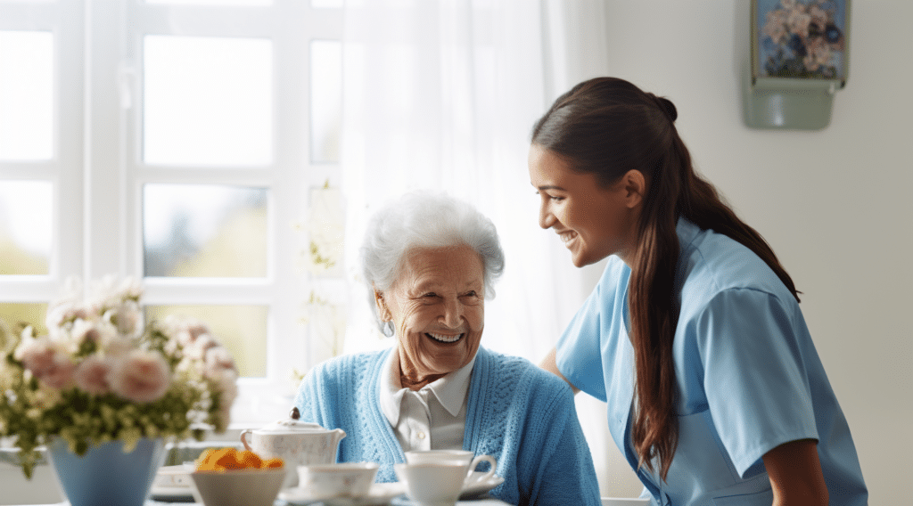 Personal care at home services can help pamper aging mothers.